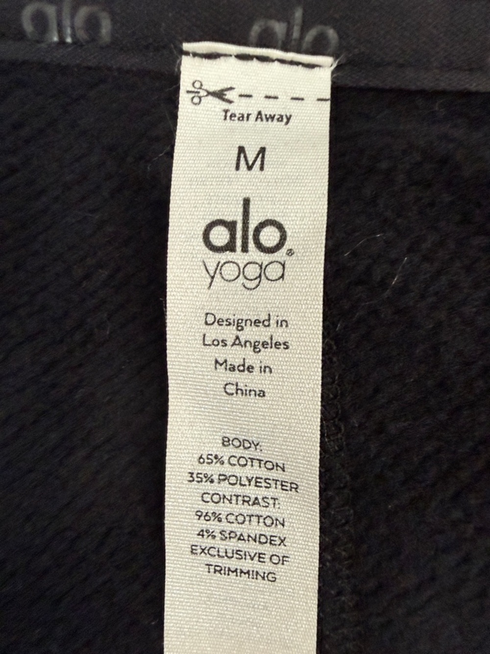 ALO Yoga Black Hooded Utility Jacket with Zip - Picture 3 of 11